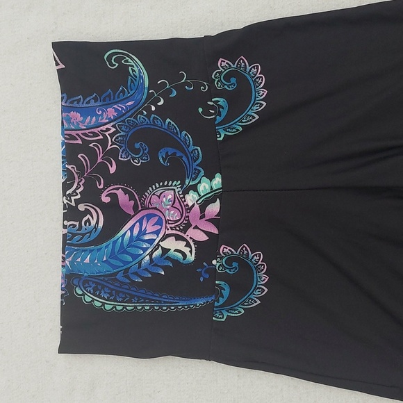 WHITE MARK Purple Paisley Palazzo Pants NWT - Picture 5 of 12